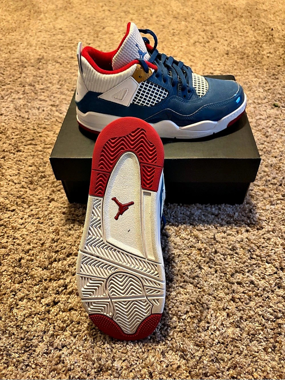 Jordan Air Jordan 4 Retro “Messy Room” (PS) Blue & White